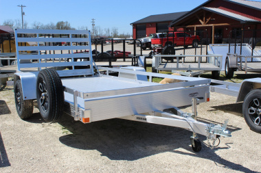 New 2025 Bear Track 76x12 Aluminum Utility Trailer