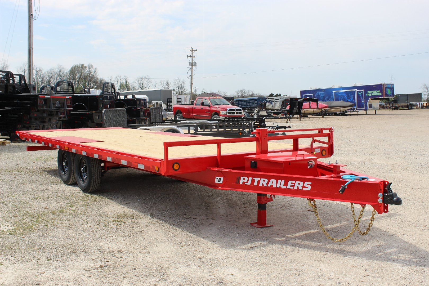 New 2025 PJ Trailer 102" x 22' T8 Deckover Trailer
