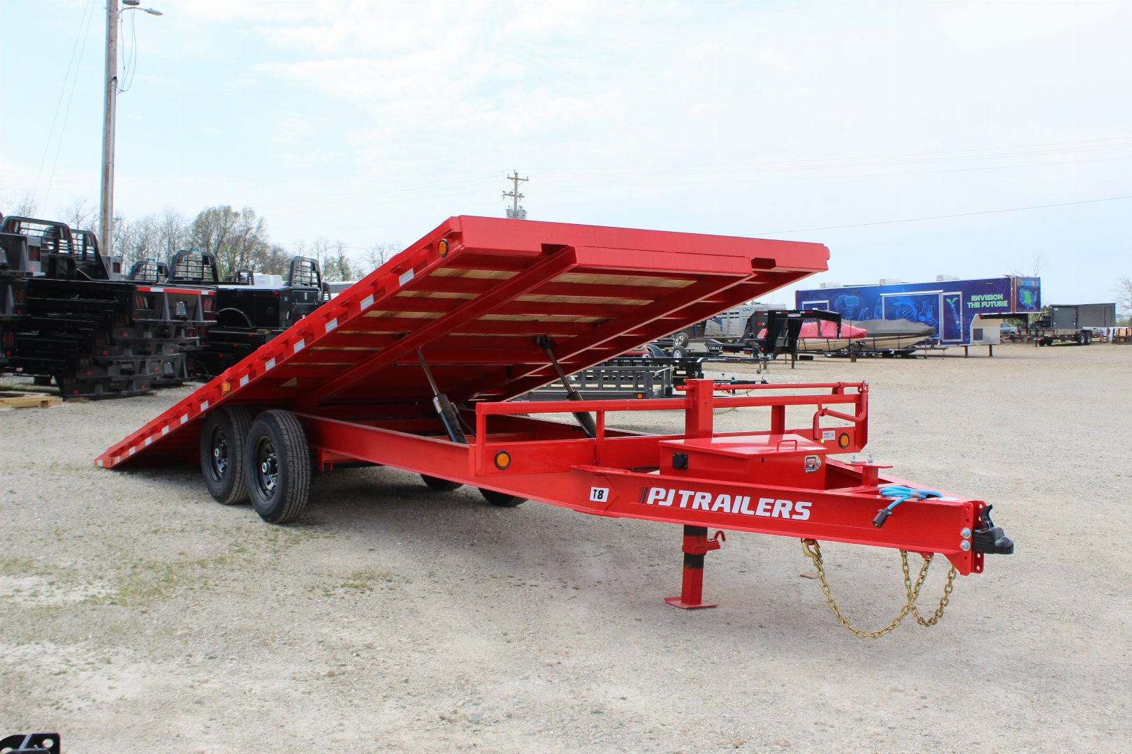 New 2025 PJ Trailer 102" x 22' T8 Deckover Trailer