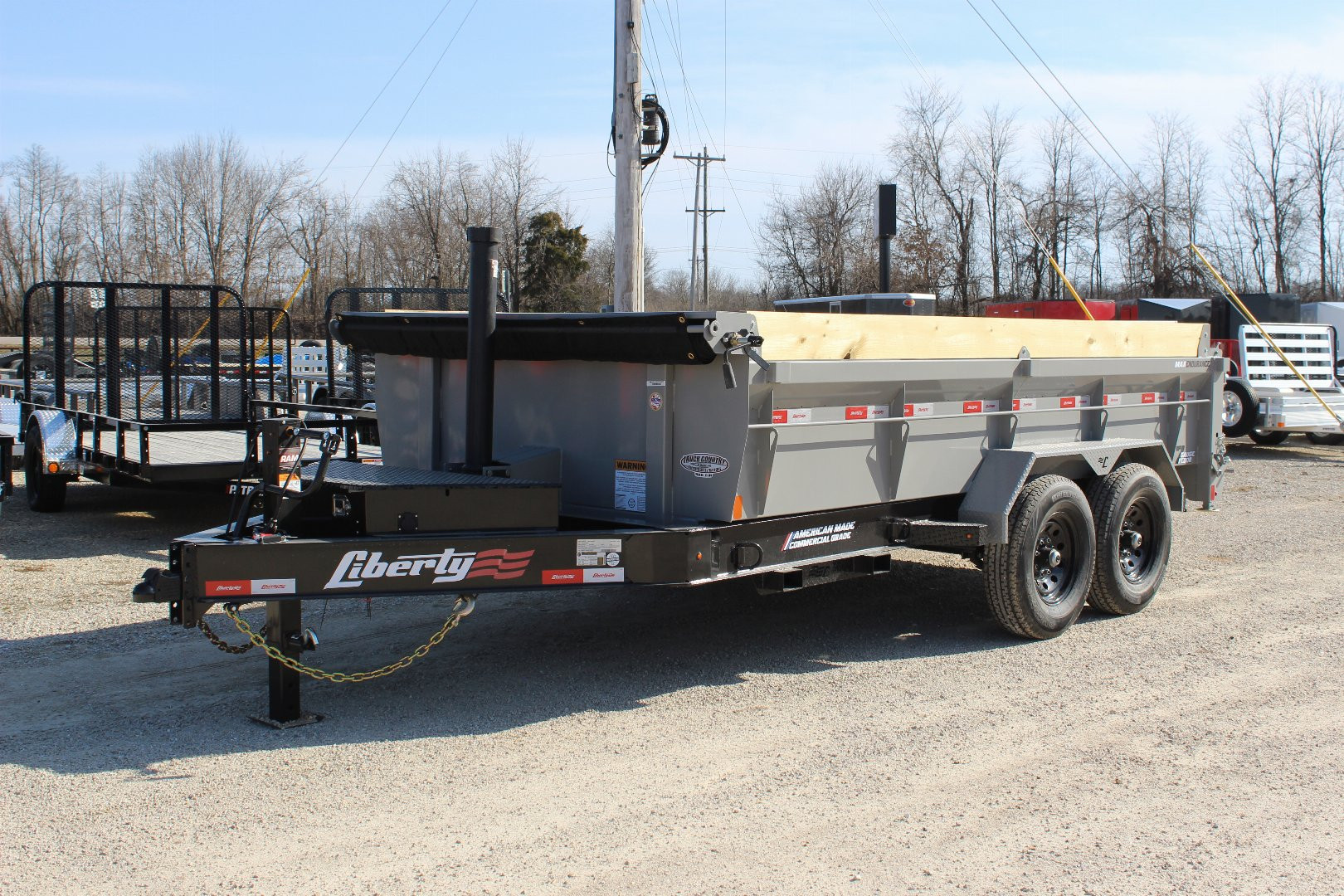 New 2025 LIBERTY 14' BP Dump Trailer