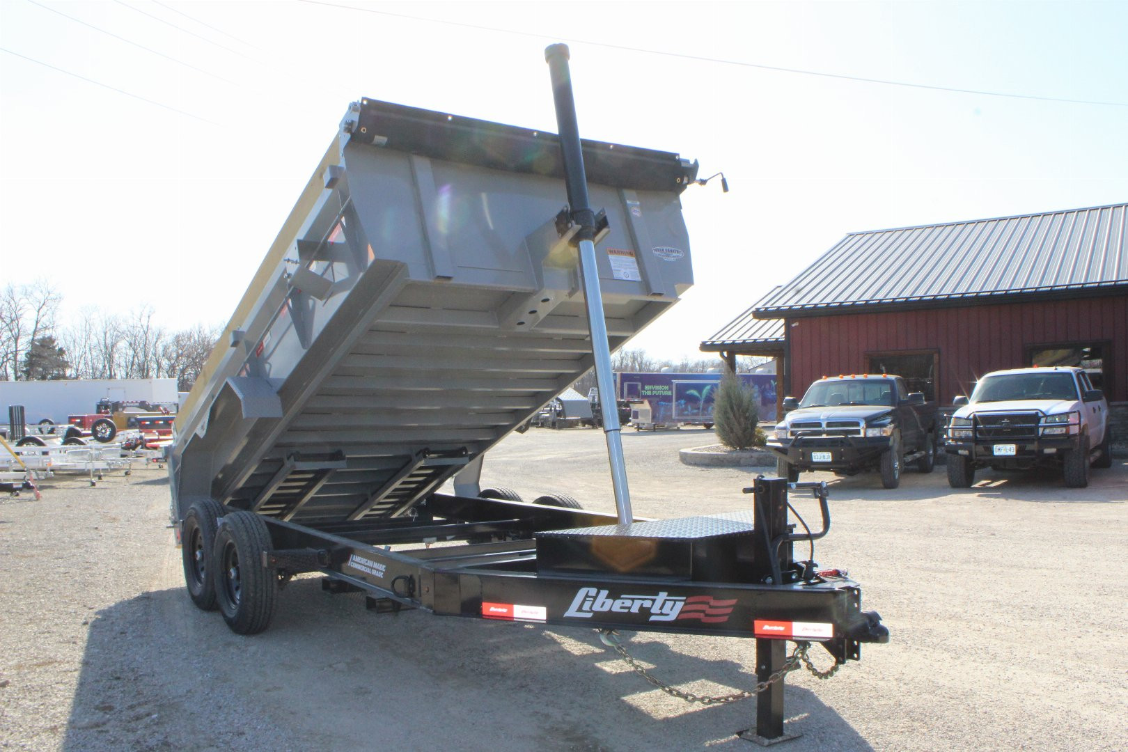 New 2025 LIBERTY 14' BP Dump Trailer