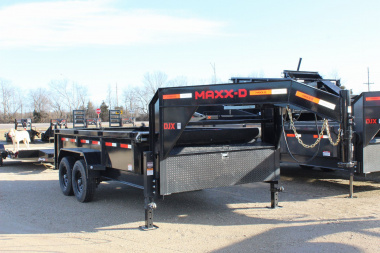 New 2025 MAXXD DJX 14' gooseneck Dump Trailer