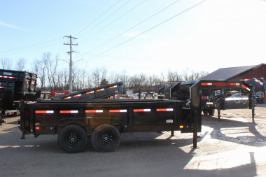 New 2025 MAXXD DJX 14' gooseneck Dump Trailer