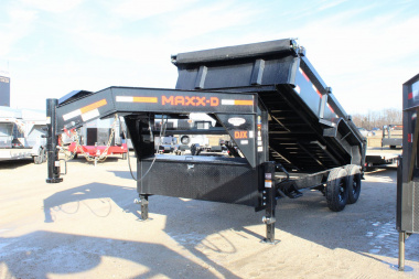 New 2025 MAXXD DJX 14' gooseneck Dump Trailer