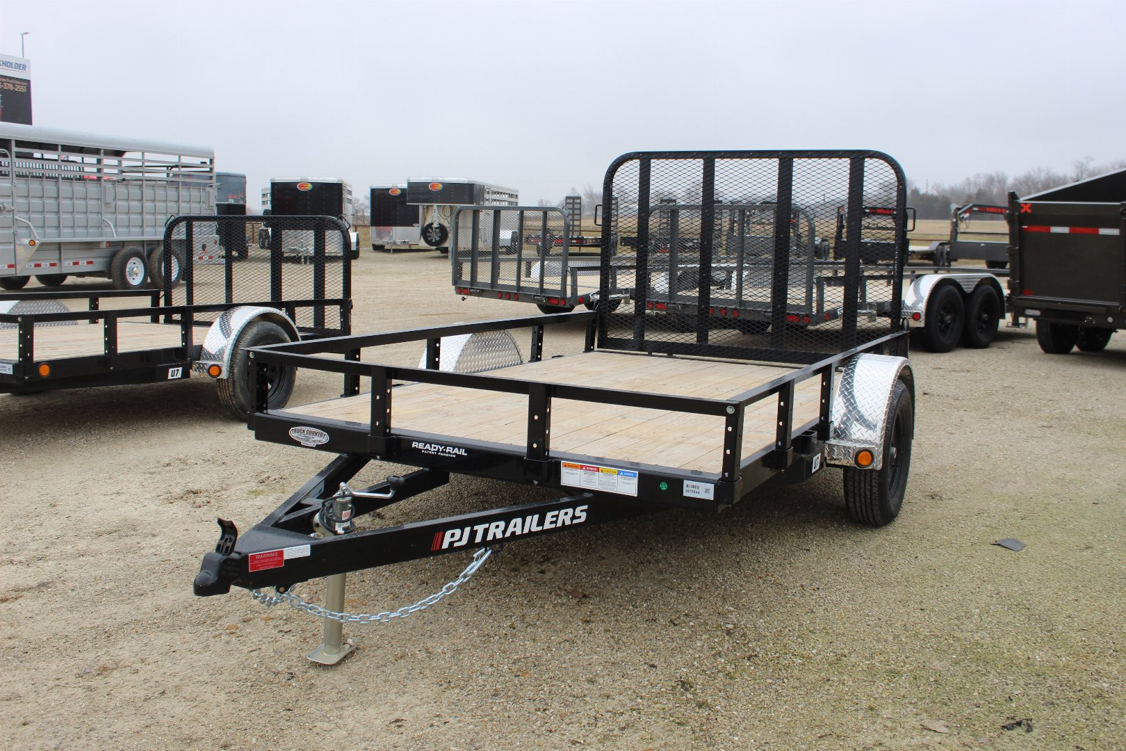 New 2025 PJ Trailer 77" x 10' U7 Utility Trailer