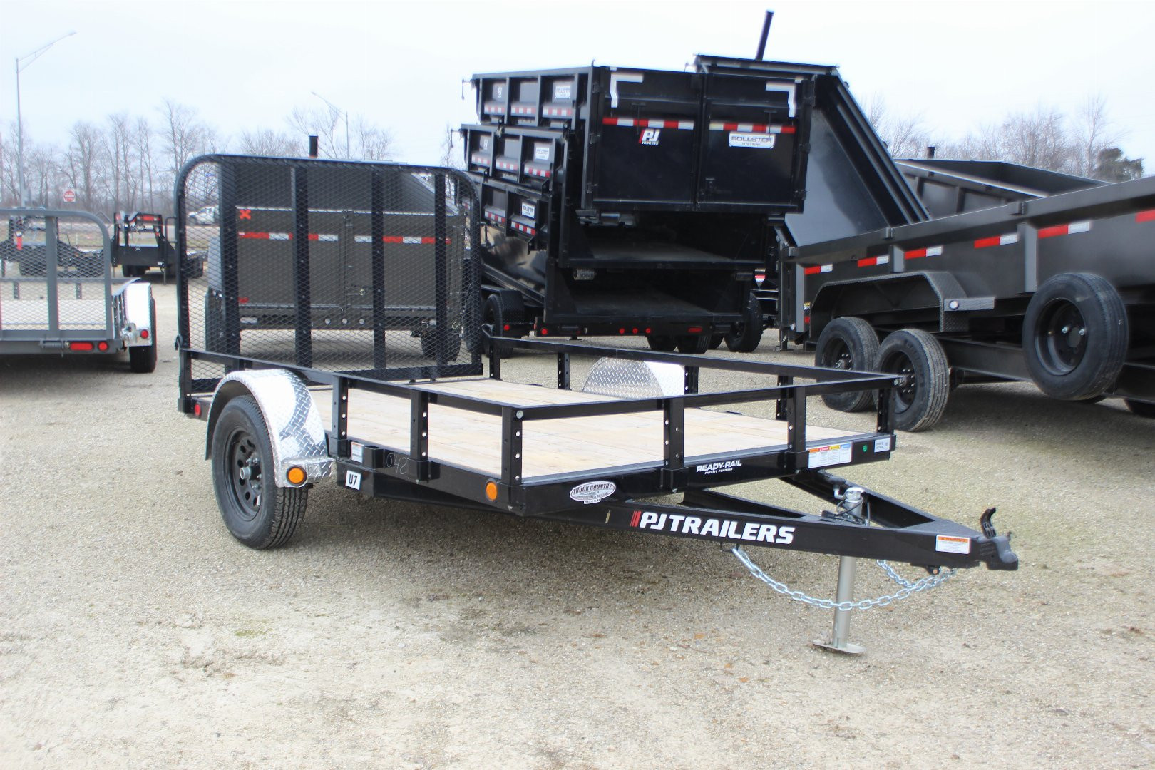 New 2025 PJ Trailer 77" x 10' U7 Utility Trailer