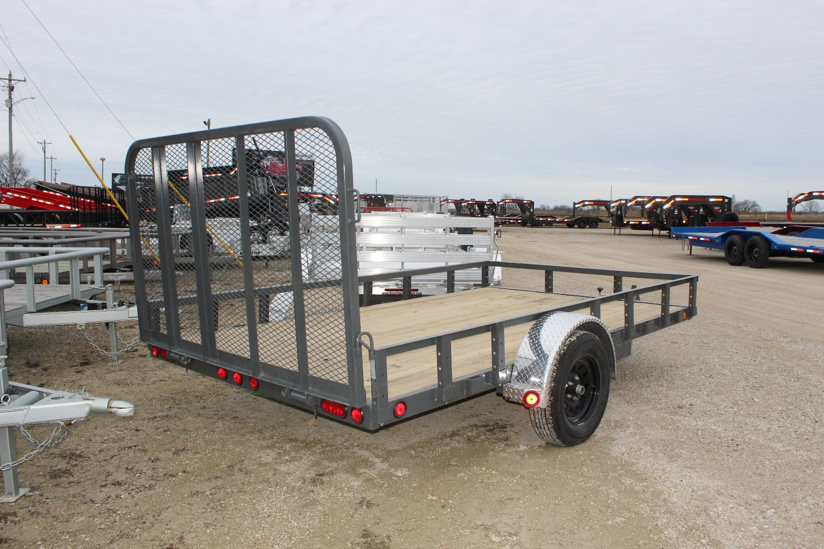 New 2025 PJ Trailers U8 83" x 12' Utility Trailer