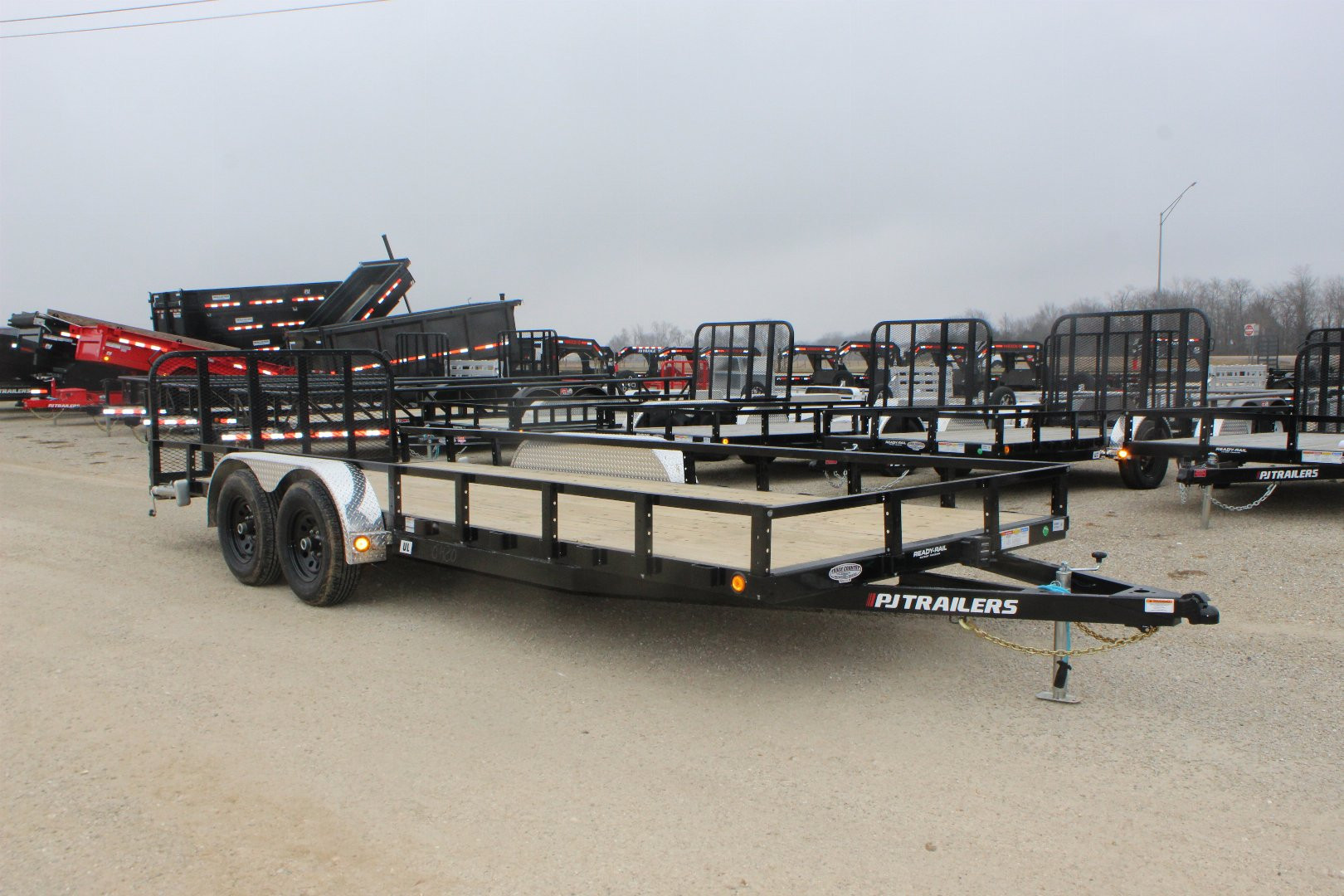 New 2025 PJ TRAILER 83" x 20' UL Utility Trailer