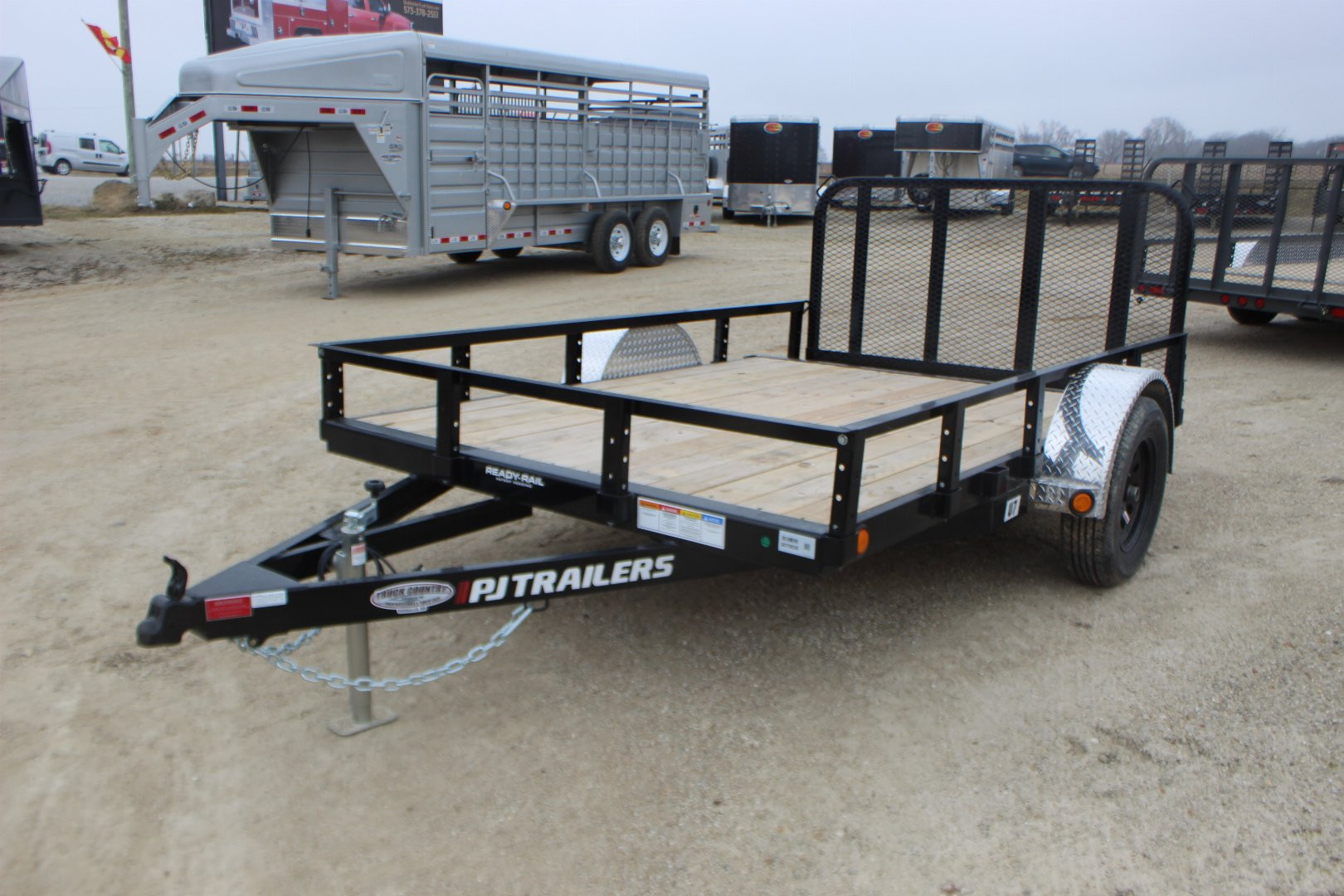 New 2025 PJ TRAILER 77" x 10' U7 Utility Trailer
