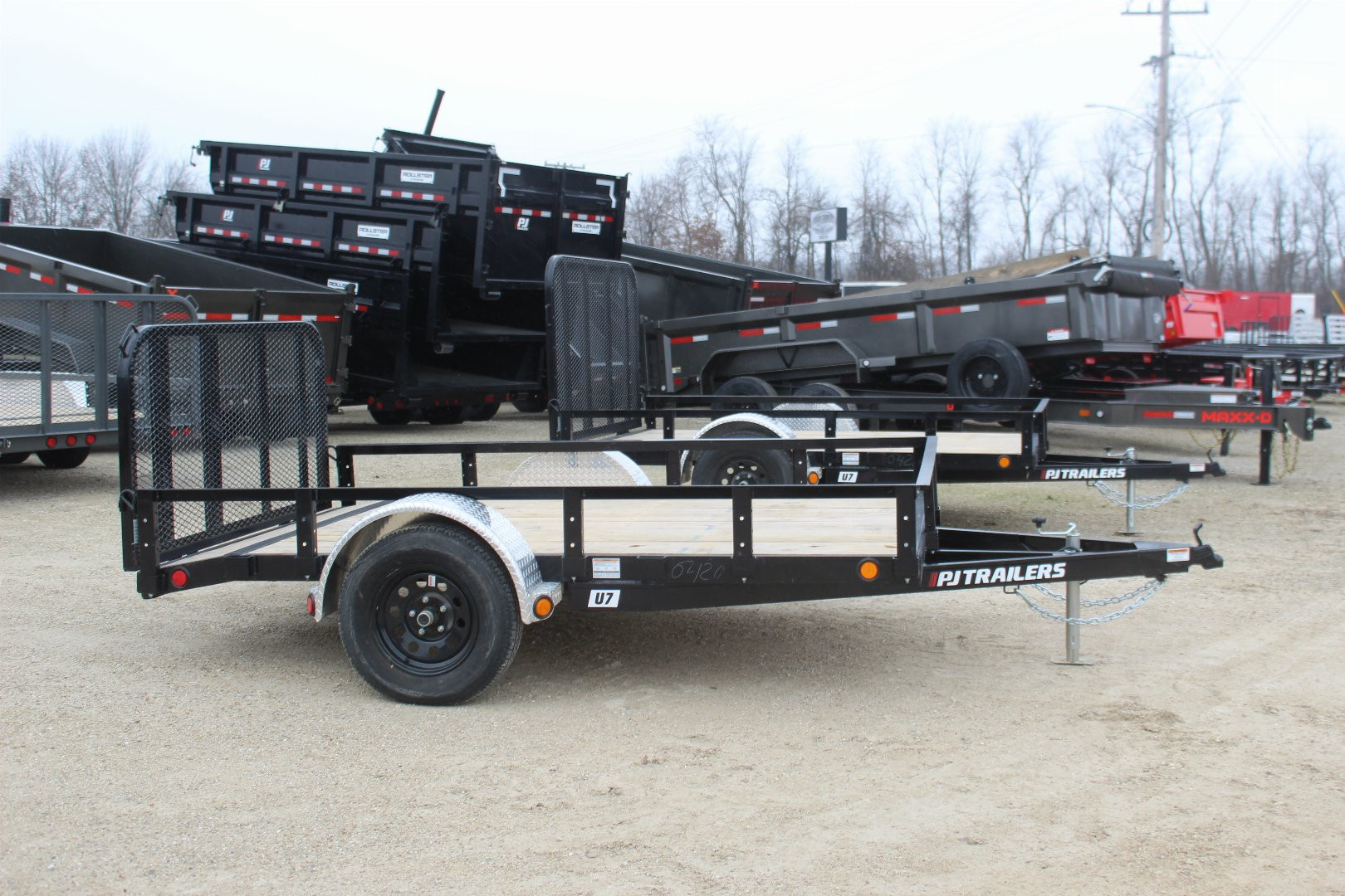 New 2025 PJ TRAILER 77" x 10' U7 Utility Trailer