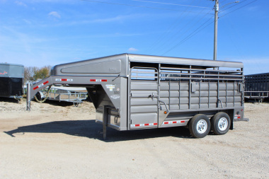 New 2024 GR Trailers 6.8 x 16 gooseneck Livestock Trailer
