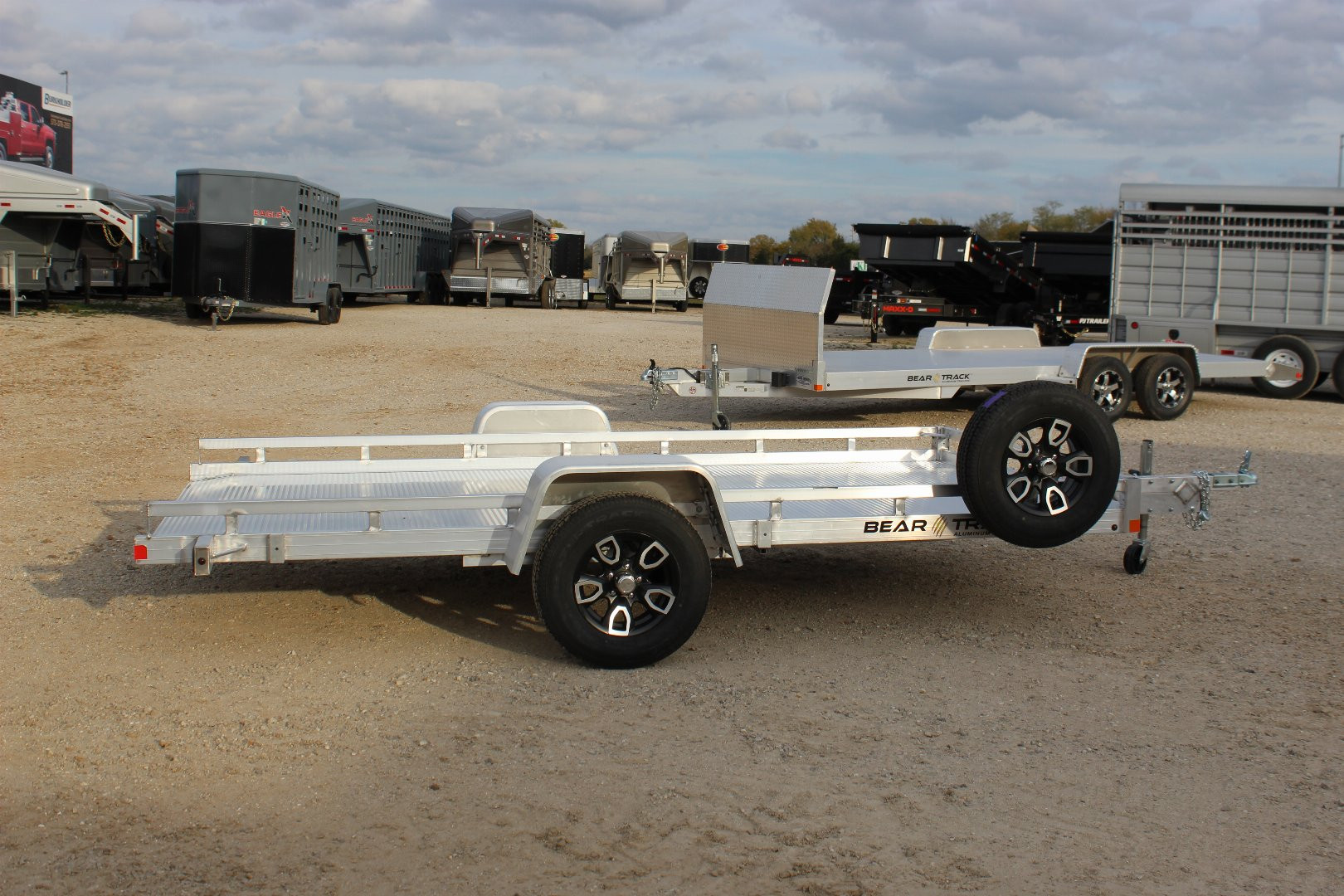 New 2025 BEAR TRACK 13' Aluminum Tilt Utility Trailer