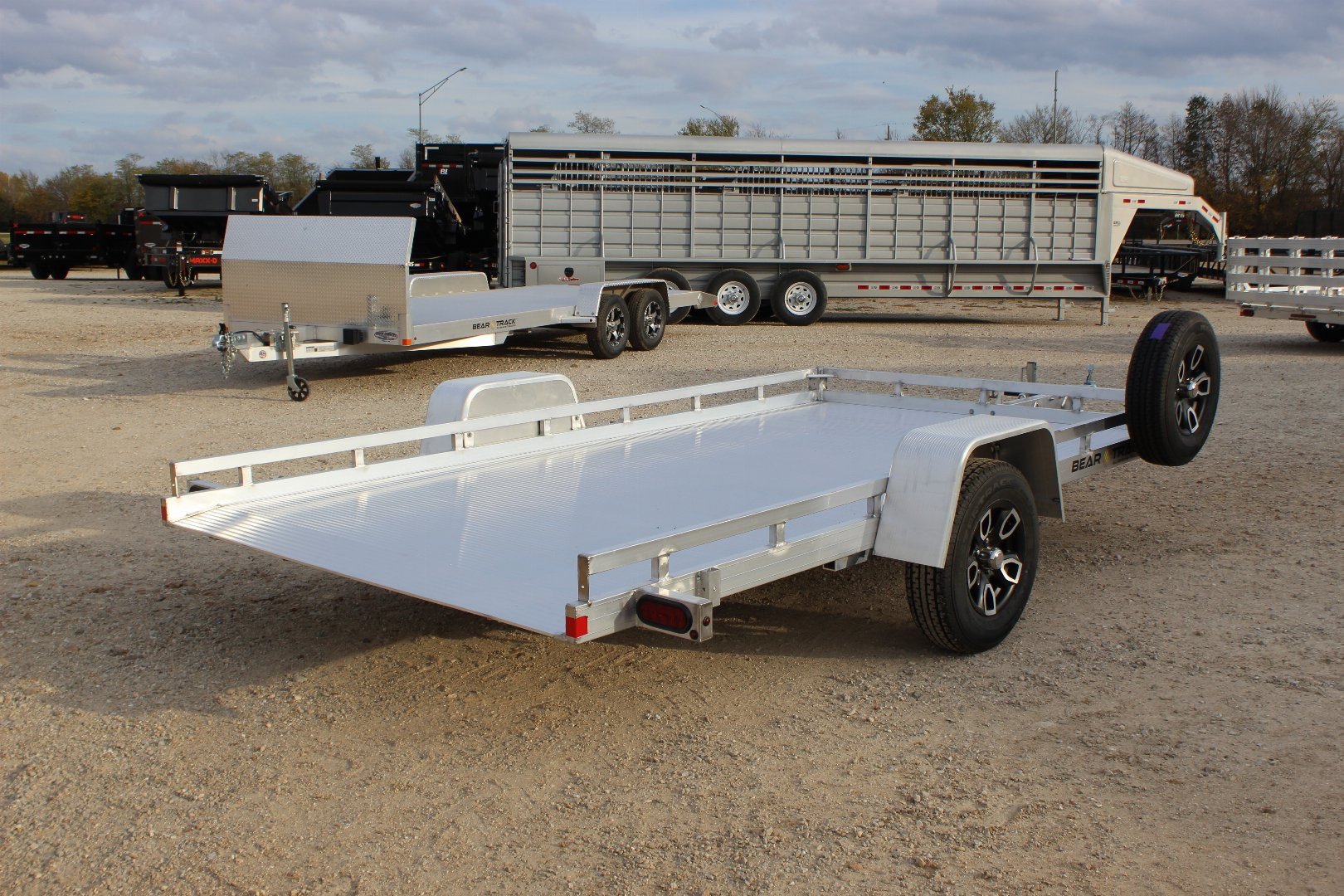 New 2025 BEAR TRACK 13' Aluminum Tilt Utility Trailer