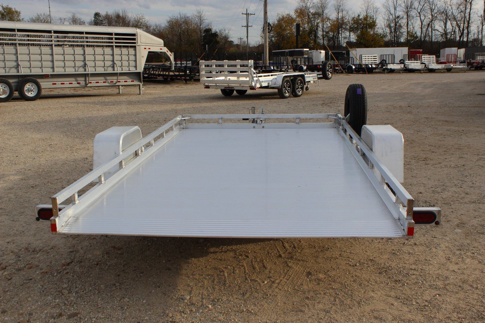 New 2025 BEAR TRACK 13' Aluminum Tilt Utility Trailer