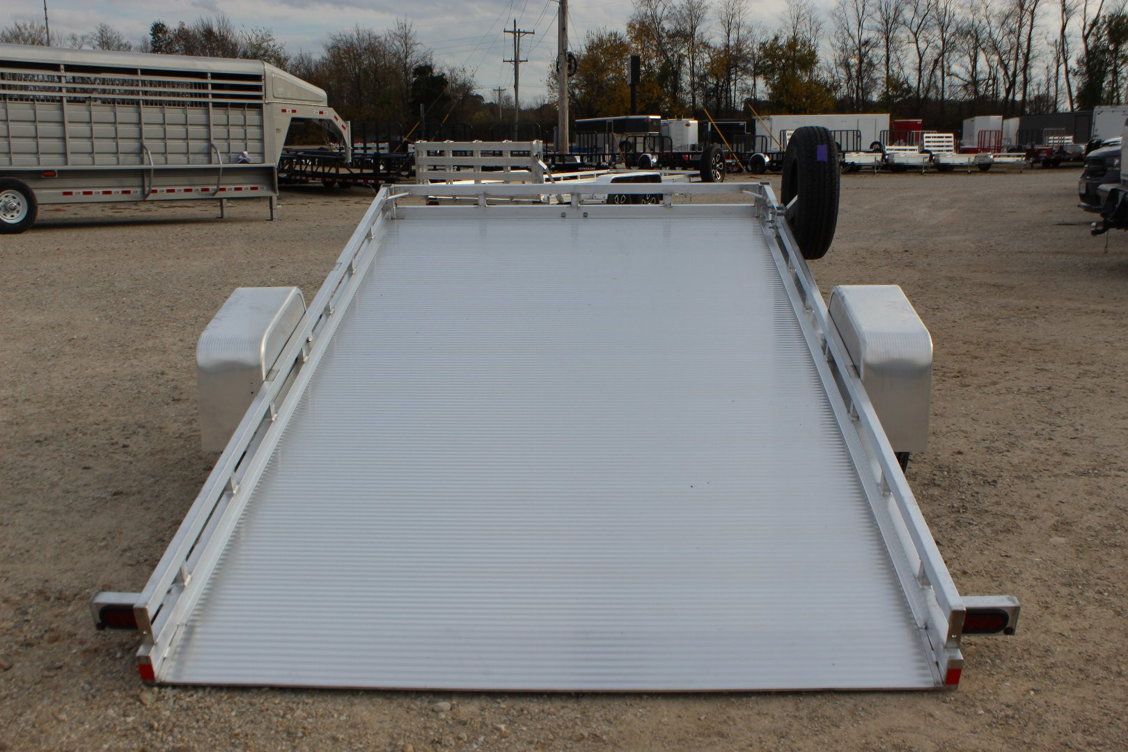 New 2025 BEAR TRACK 13' Aluminum Tilt Utility Trailer