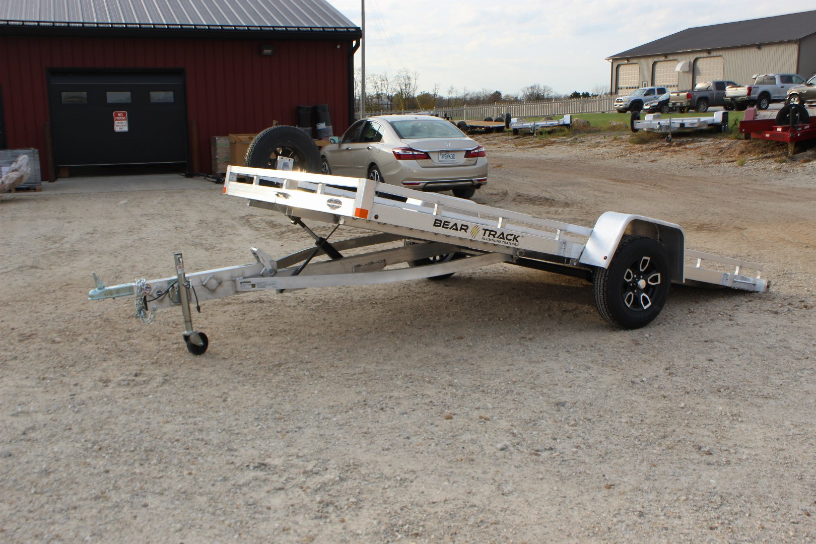 New 2025 BEAR TRACK 13' Aluminum Tilt Utility Trailer