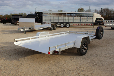 New 2025 BEAR TRACK 13' Aluminum Tilt Utility Trailer