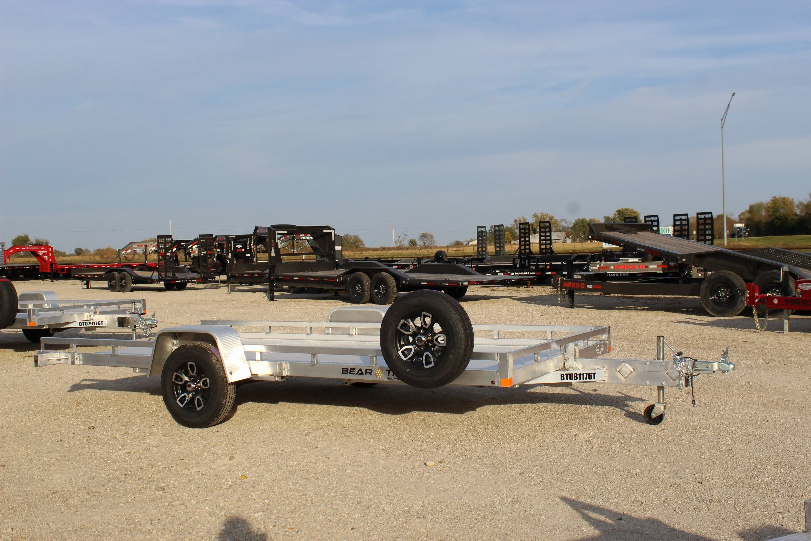 New 2025 BEAR TRACK 15' Aluminum Tilt Utility Trailer