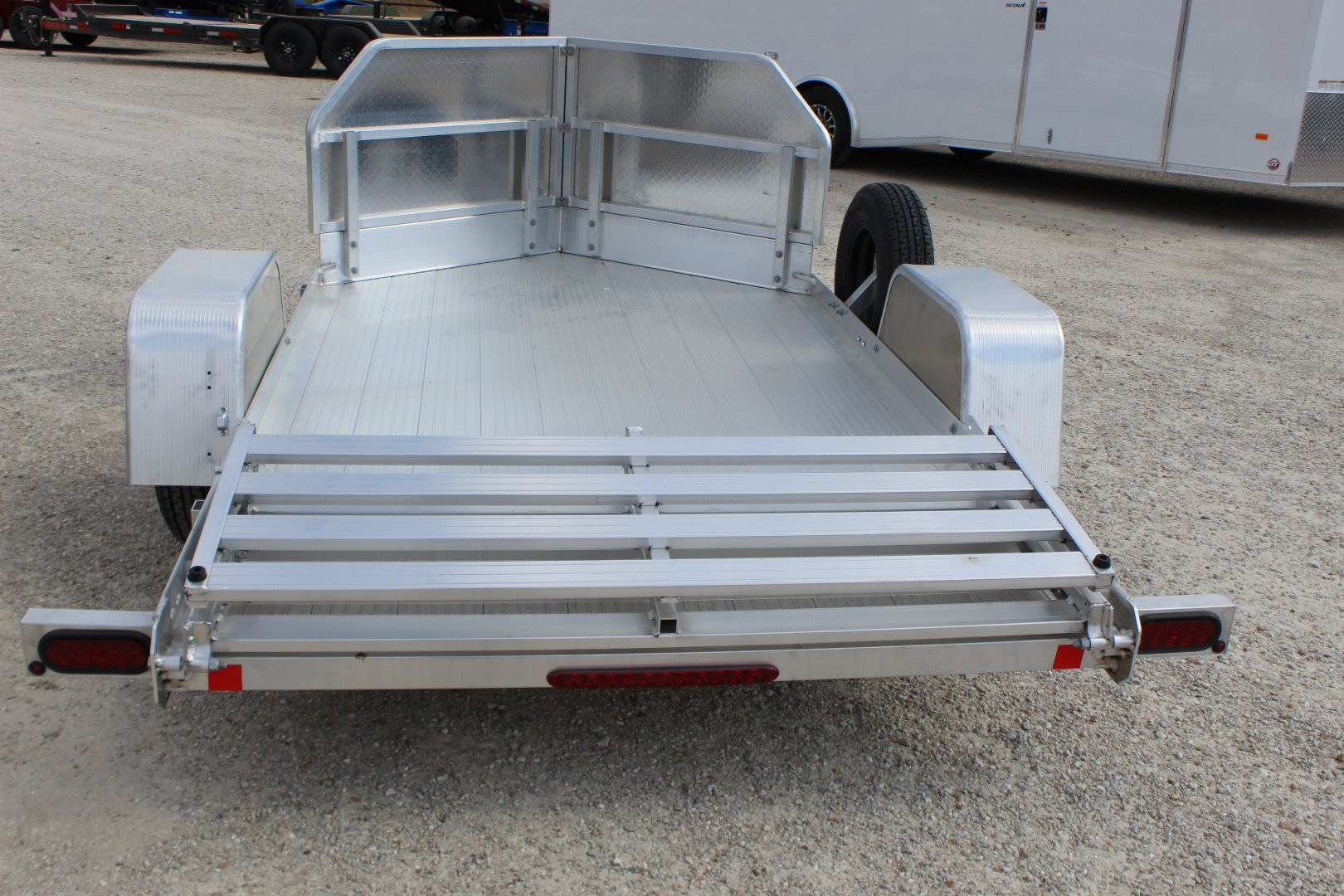 New 2025 BEAR TRACK 10' Aluminum Motorcycle Trailer