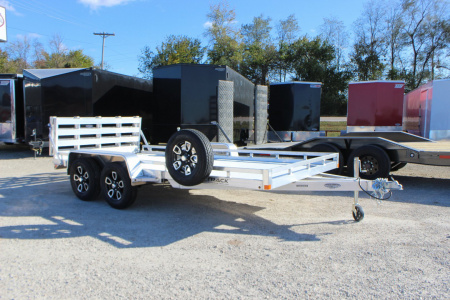 New 2025 Bear Track 81 x 14 aluminum Utility Trailer