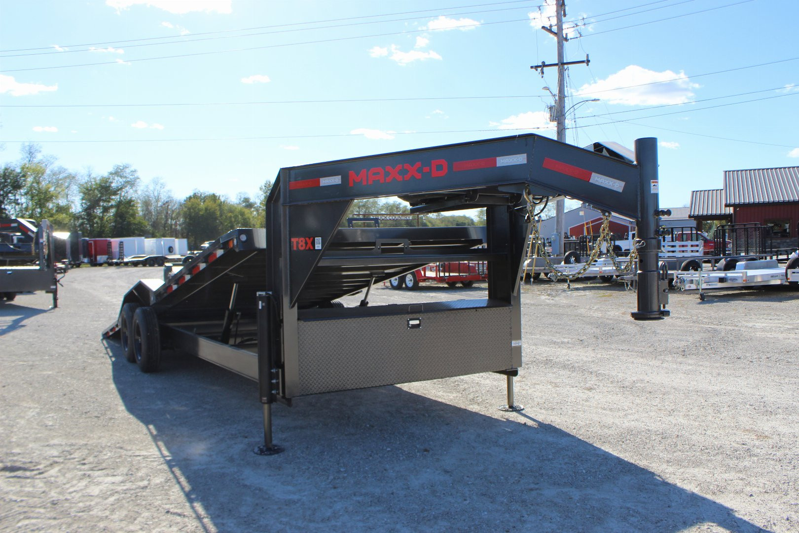 New 2025 MAXXD T8X 102"x24' gooseneck Equipment Tilt Trailer