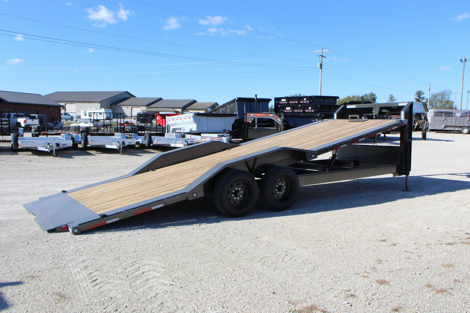 New 2025 MAXXD T8X 102"x24' gooseneck Equipment Tilt Trailer