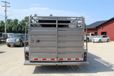New 2024 GR Trailers 6.8x20 gooseneck half-top Stock Trailer