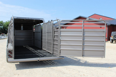 New 2024 GR Trailers 6.8x20 gooseneck half-top Stock Trailer