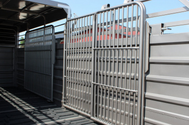 New 2024 GR Trailers 6.8x20 gooseneck half-top Stock Trailer