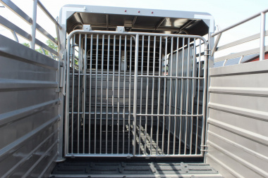 New 2024 GR Trailers 6.8x20 gooseneck half-top Stock Trailer