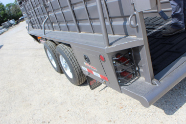 New 2024 GR Trailers 6.8x20 gooseneck half-top Stock Trailer