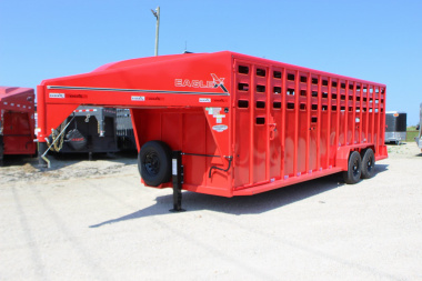 New 2024 Eagle X Trailer 6.8x24 gooseneck livestock