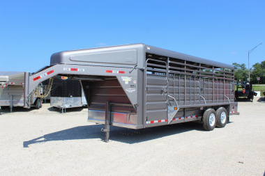 New 2024 GR TRAILERS 6.8' x 20' Gooseneck Livestock