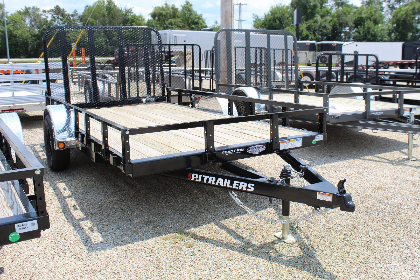 New 2025 PJ TRAILERS 77" x 12' U7 Utility Trailer