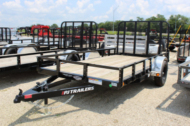New 2025 PJ TRAILERS 77" x 12' U7 Utility Trailer