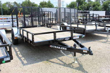 New 2025 PJ TRAILERS 77" x 12' U7 Utility Trailer