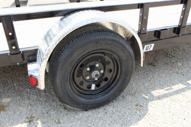 New 2025 PJ TRAILERS 77" x 12' U7 Utility Trailer