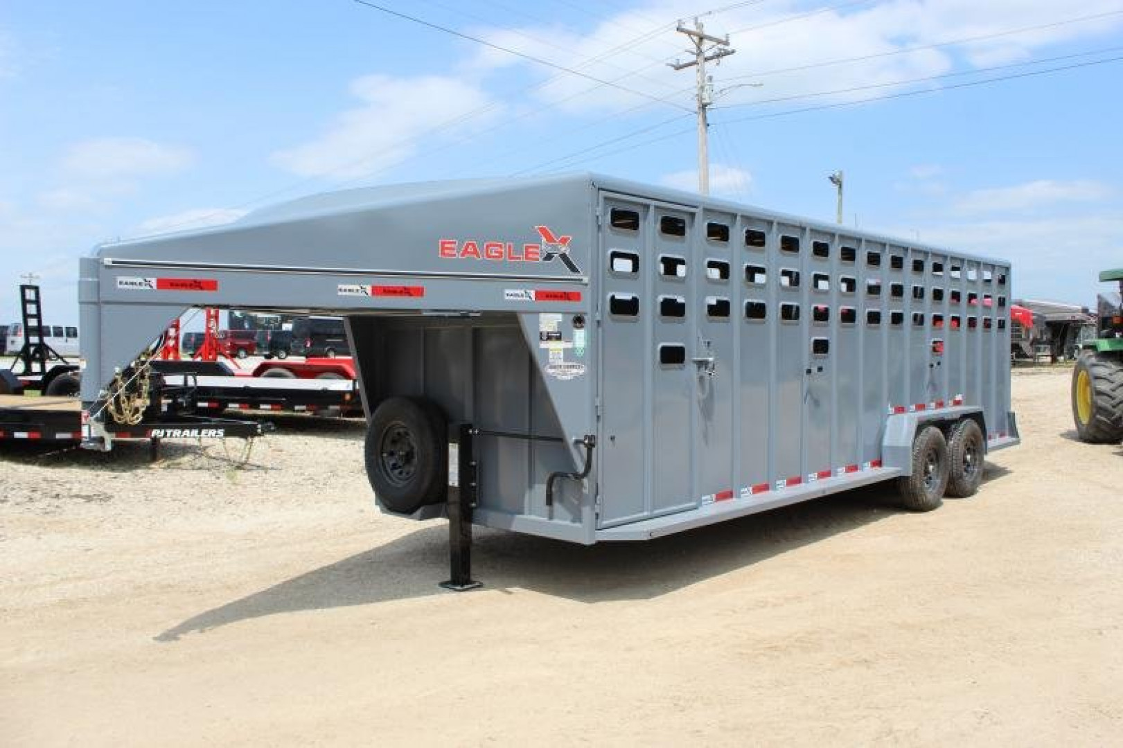New 2024  Eagle-X 6.8' x 24' Livestock  Trailer