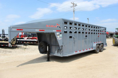 New 2024  Eagle-X 6.8' x 24' Livestock  Trailer
