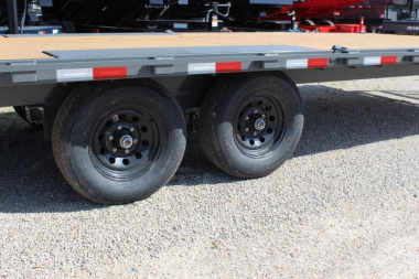 New 2024 PJ Trailers 101" x 22' Medium Duty Deckover 6 in. Channel (L6) Flatbed Trailer