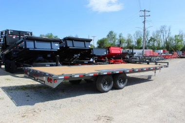 New 2024 PJ Trailers 101" x 22' Medium Duty Deckover 6 in. Channel (L6) Flatbed Trailer
