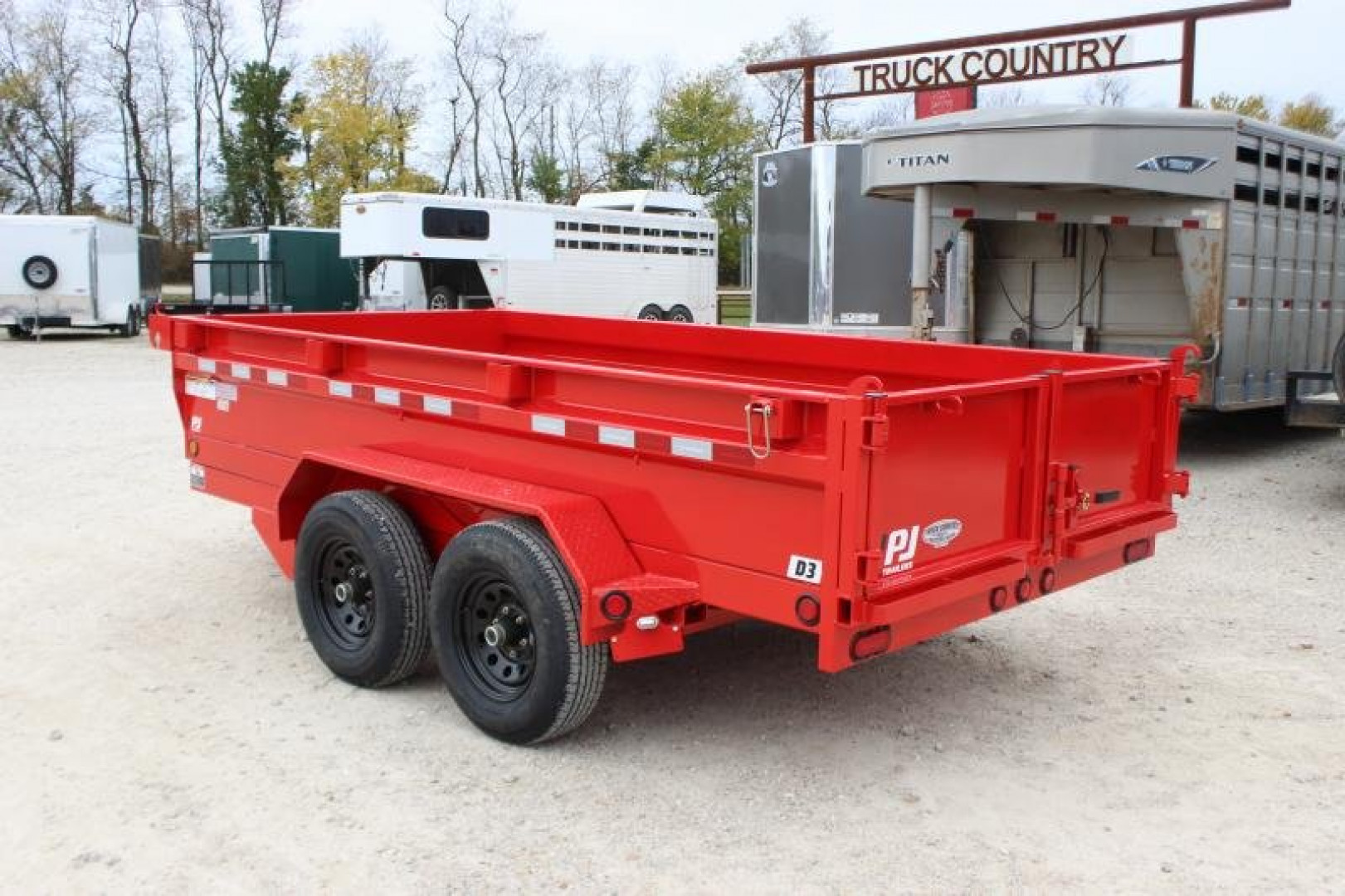 New 2024 PJ Trailers 72" x 12' D3 Dump Trailer
