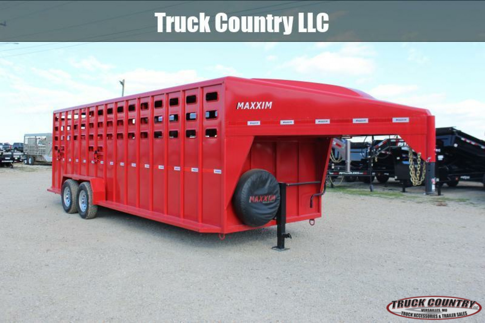 New 2024 Maxxim Industries 6'8'' x 24' Stock / Stock Combo Trailer