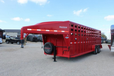 New 2024 Maxxim Industries 6'8'' x 24' Stock / Stock Combo Trailer