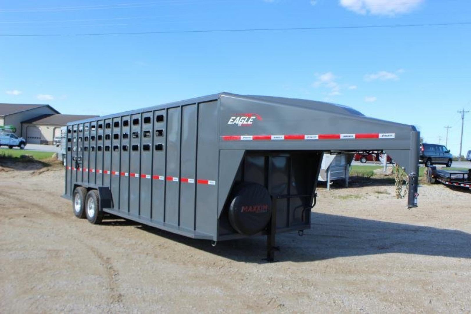 New 2023 Maxxim Industries 6'8'' x 24' Stock / Stock Combo Trailer