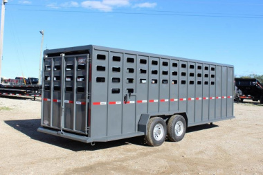 New 2023 Maxxim Industries 6'8'' x 24' Stock / Stock Combo Trailer