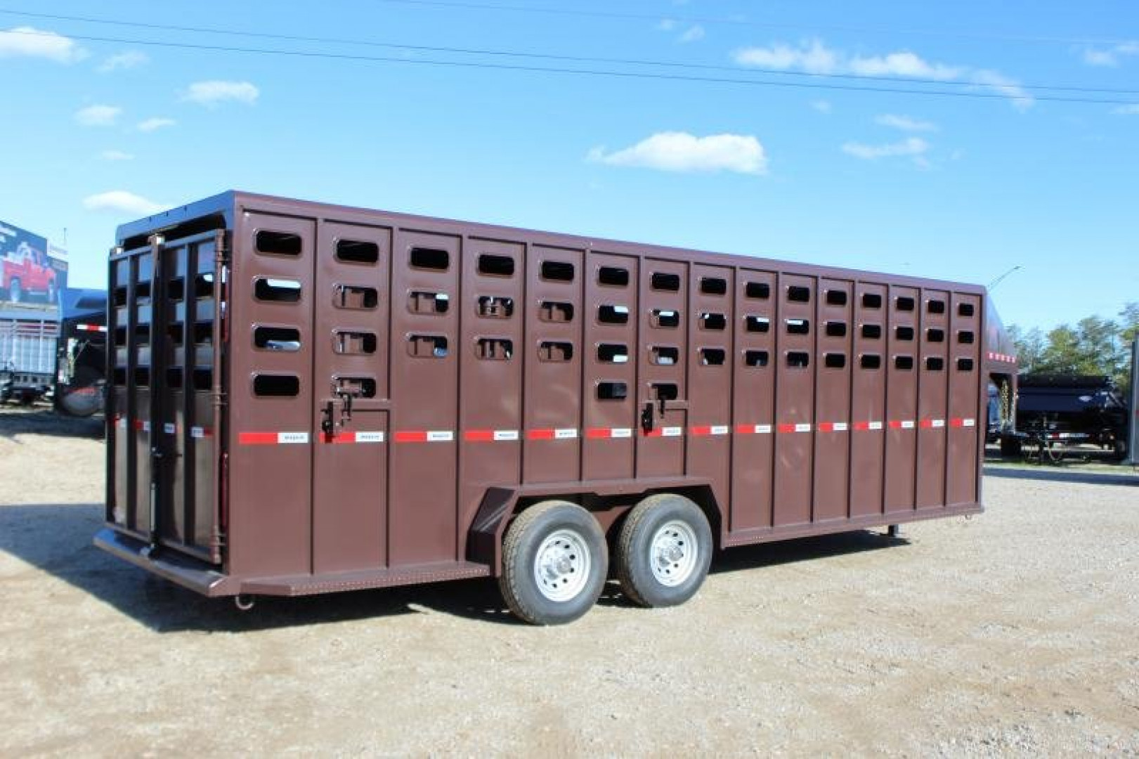 New 2024 Maxxim Industries 6'8'' x 24' Stock / Stock Combo Trailer