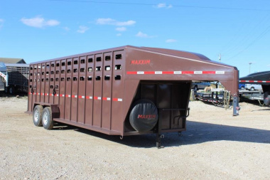 New 2024 Maxxim Industries 6'8'' x 24' Stock / Stock Combo Trailer