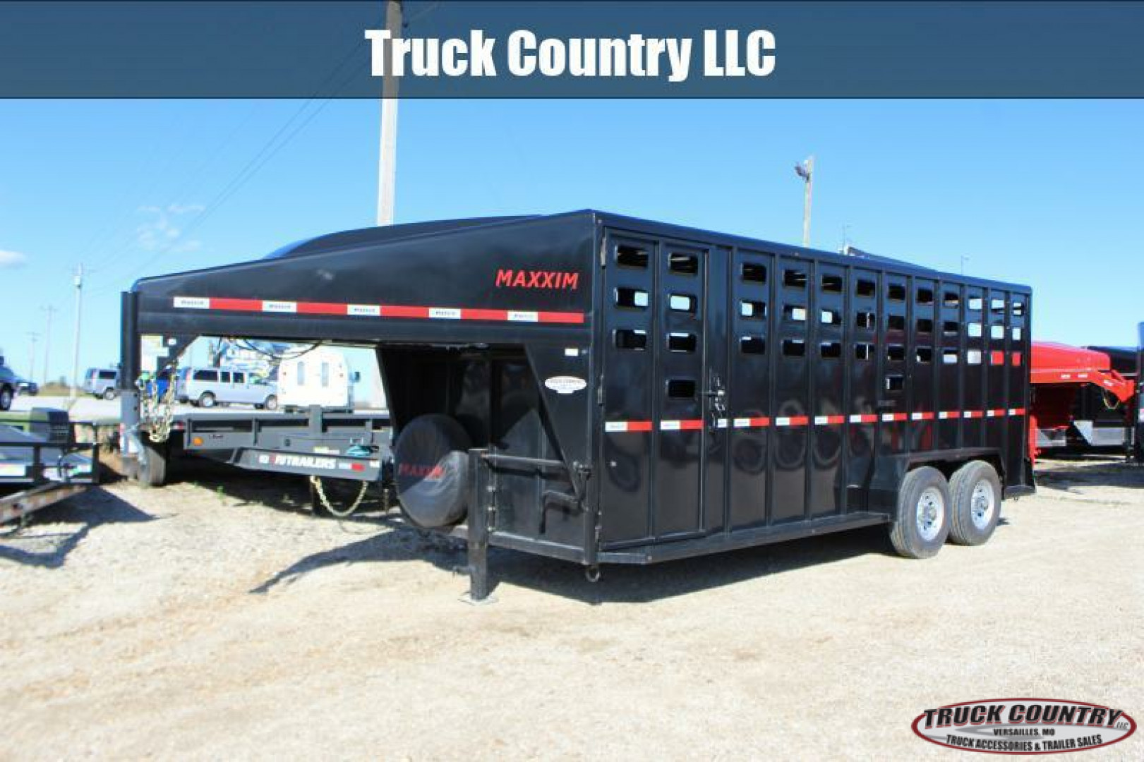 New 2024 Maxxim Industries 6'8'' x 20' Stock / Stock Combo Trailer
