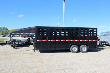 New 2024 Maxxim Industries 6'8'' x 20' Stock / Stock Combo Trailer